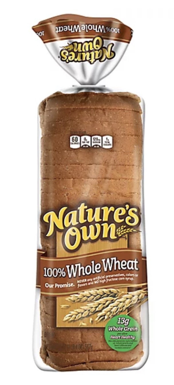 Nature’s Own Guide 100% Whole wheat Bread